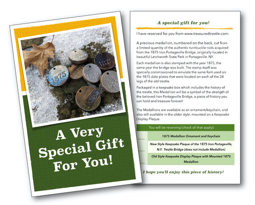 Medallion Gift Card, FREE PDF Download