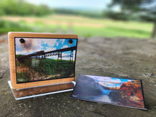 Load image into Gallery viewer, NEW STYLE Keepsake Plaque of the 1875 Iron Portageville, New York Trestle Bridge (DOES NOT INCLUDE MEDALLION)