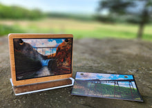 Load image into Gallery viewer, NEW STYLE Keepsake Plaque of the 1875 Iron Portageville, New York Trestle Bridge (DOES NOT INCLUDE MEDALLION)